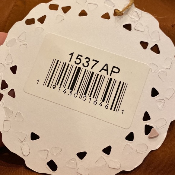 Mucha et Muchette NWT Dress Faux Leather Caramel Brown Black Medium Large - Picture 9 of 14